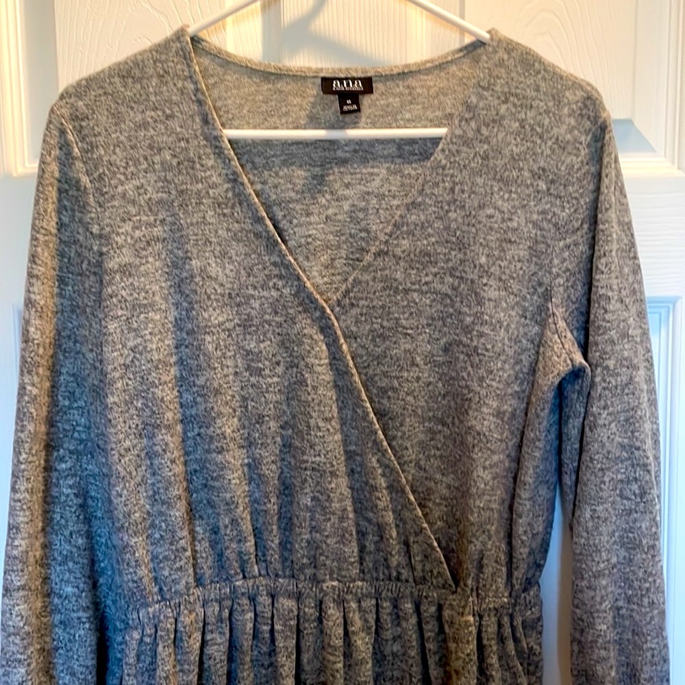 Gray Sweater Dress - Picture 2 of 4